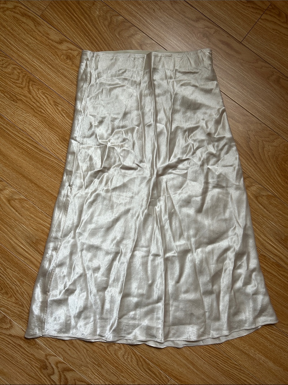 Babatom A-Line Midi Skirt in Pearl